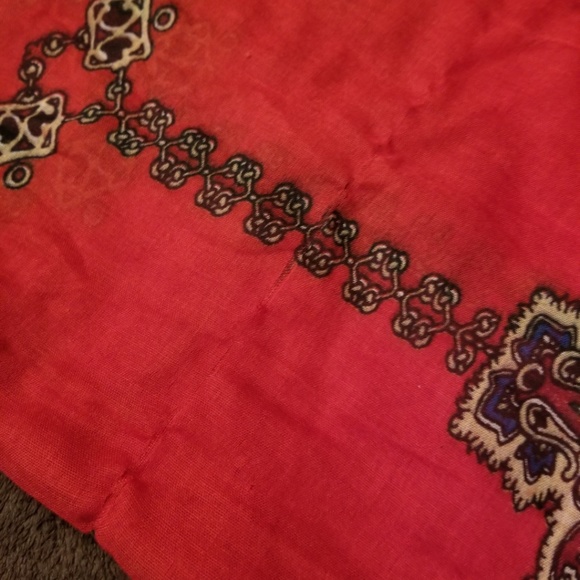 NWOT - Multi Colored Paisley Scarf - Picture 3 of 3